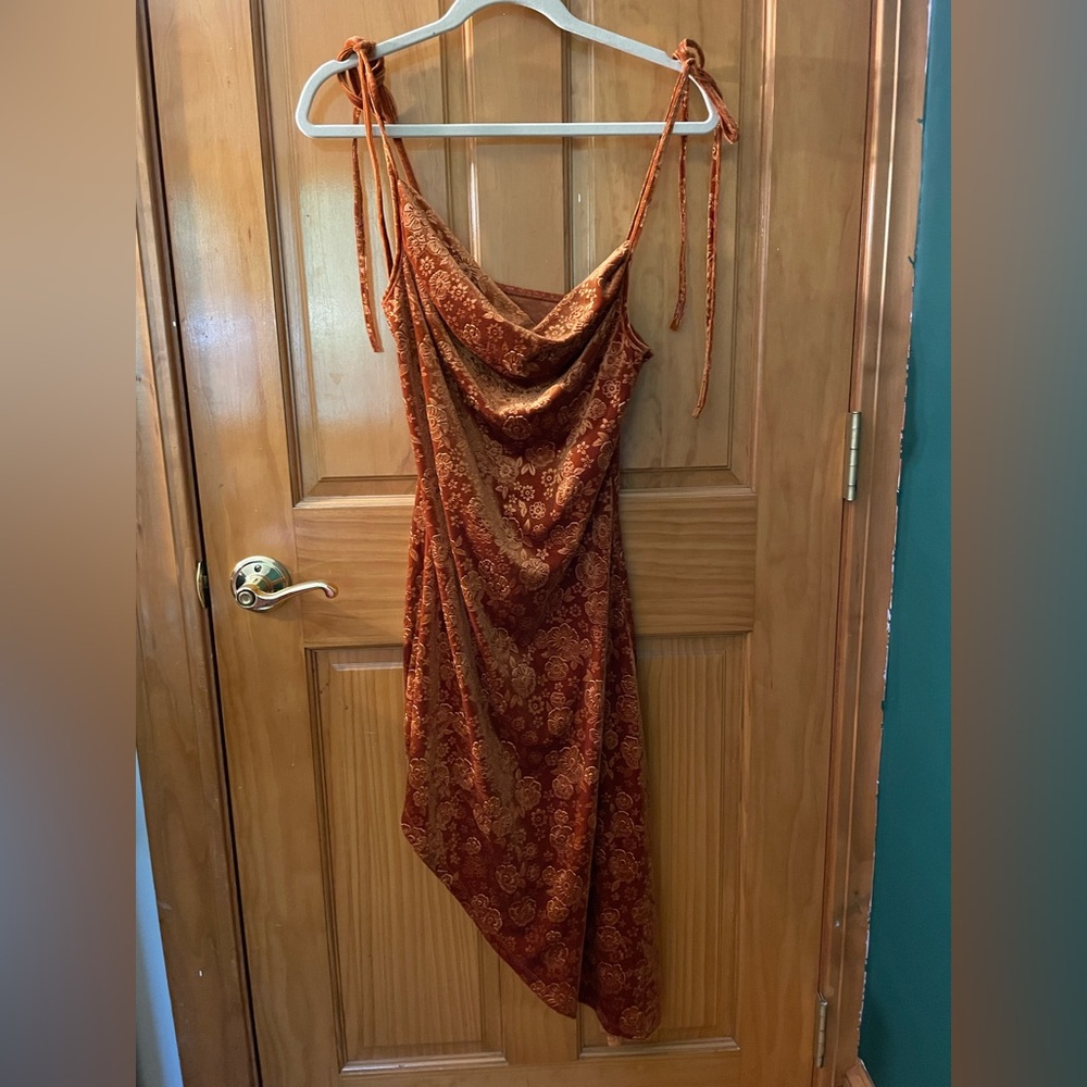 Shein asymmetrical floral dress